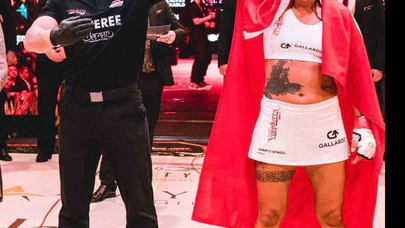 Ringin kraliçesi kafeste fırtına gibi esti: Sabriye Şengül’den saniyeler içinde nakavt