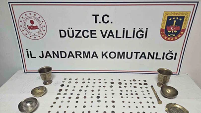 Roma ve Bizans eserlerini satmaya çalıştılar: Düzce'de tarihi eser operasyonu!