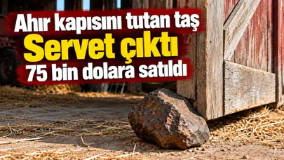 30 Yıl boyunca ahır kapısını tuttu: Kapı eşiğindekitaş milyarlık servet çıktı!