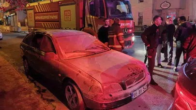 İtfaiye gelmeden öyle bir şey yaptılar ki! Batman'da alev topuna dönen araçta akılalmaz kurtuluş