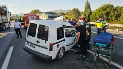 Otoyolda görenlerin kanını donduran dehşet kazada herkesi kahreden acı detay