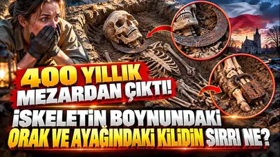 Boynunda keskin demir orak, ayağında asma kilit: 400 yıllık arkeolojik keşif korku filmlerini aratmıyor