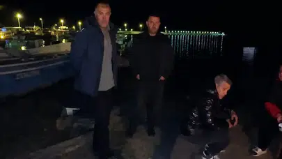 Akşam saatlerinde denize açıldı, sonra iz bırakmadan kayboldu
