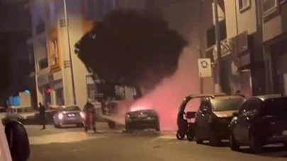 Çanakkale'de araç bomba gibi patladı! Ortalık bir anda cehenneme döndü