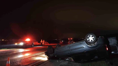 Saniyelik karar, takla atan otomobil... Çan’da köpek manevrası faciaya döndü!