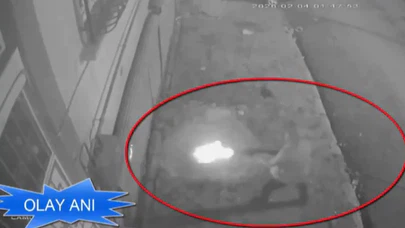 Garaja pompalı tüfekle ateş eden 2 şahıs tutuklandı: O anlar kamerada