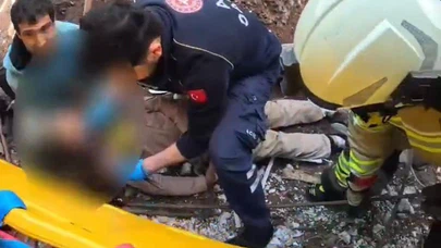 İnşaatta başına demir saplanan işçi ağır yaralandı