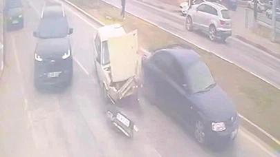 Karaman’da 'Takip mesafesi' unutuldu! Trafik kabusu anbean görüntülendi