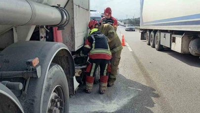 Bandırma’da tanker otomobille çarpıştı: 2 yaralı