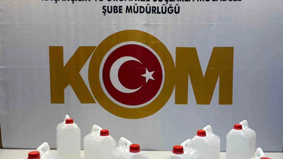 Samsun’da 40 litre kaçak etil alkol ele geçirildi