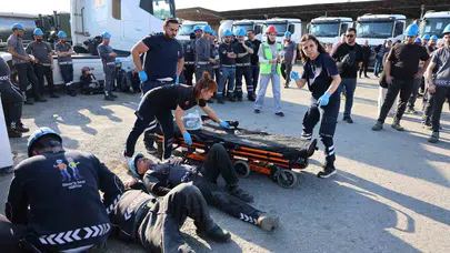 Tatbikatta rolüne öyle bir girdi ki: 112 ekipleri gerçek sandı, herkes şaşkına döndü