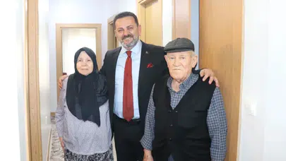Şehit ailesine anlamlı ziyaret: Devletin şefkat eli Bozüyük’te yanlarında oldu