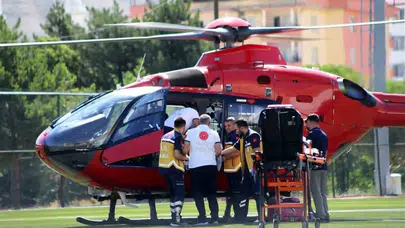 Zamanla yarışılan kritik an: Kalp krizi geçiren hasta için gökyüzünde seferberlik