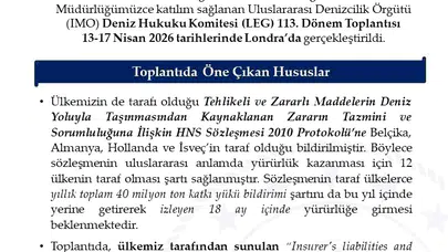 Denizlerde yeni dönem: HNS Sözleşmesi için geri sayım başladı