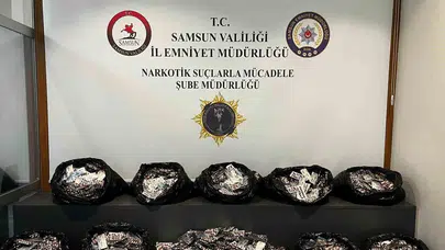 Samsun'da zehir tacirlerine ağır darbe: Atıl depodan servet değerinde uyuşturucu çıktı