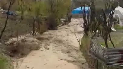 Şırnak'ta korku dolu anlar: Sel sularına karşı havaya ateş açarak hayat kurtardı