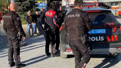 Bolu'da korku dolu anlar: İş merkezinin balkonunda dehşet saçtı