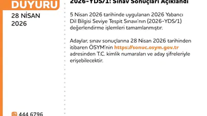 Dil sınavı maratonunda beklenen haber geldi: YDS sonuçları erişime açıldı