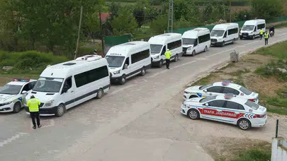 Erbaa’da okul servislerine sıkı takip: Dron destekli denetimde hata affedilmedi