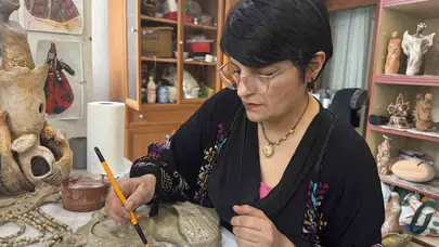 26 yıl bekledi, hayalini evine sığdırdı: Sanat artık sadece bir kapı ötesinde