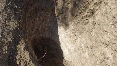 Kutsal topraklara saygısızlık: Mezarlıkta define aramak için 4 metre çukur kazdılar