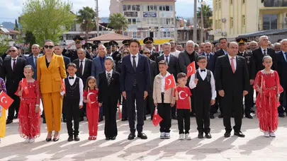 Seydikemer’de 23 Nisan coşkusu: Minikler bayramı doyasıya kutladı