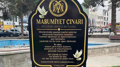 Küçük Elif’in anlamlı isteği Erzincan’da hayat buldu: Okullarda kaybedilen canlar için çınarlar dikildi