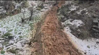 Munzur’da korku dolu anlar: Dağlardan gelen sel suları vadiyi yuttu