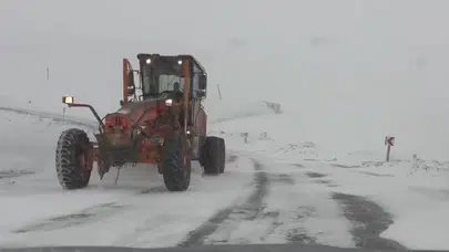 Kışın sert yüzü Ardahan’da kendini gösterdi: Geçitler kapandı, tırlar yolda kaldı
