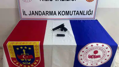 Kilis'te jandarma operasyonu: Tarihi eser kaçakçılığına ve ruhsatsız silaha geçit yok