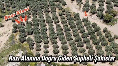 Gözleri gökyüzündeydi ama yerin altını kazıyorlardı: Define avcılarına dronlu baskın