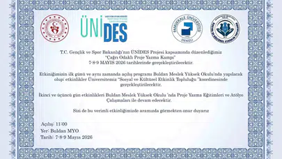 Gençlerin fonlara erişim anahtarı Buldan’da: 40 öğrenci proje yazma kampına giriyor