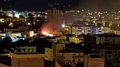 Mersin'de gece yarısı korku dolu anlar: Müstakil ev küle döndü