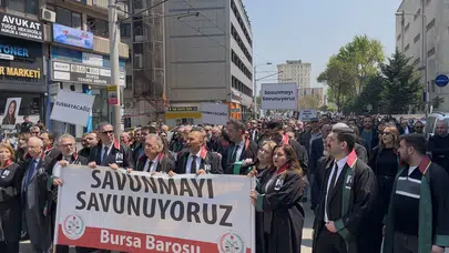Görev başında katledilen avukat için adalet çığlığı: Hukuk camiası Bursa'da tek yürek oldu