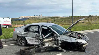 Mardin'de korkutan kaza: Kavşakta can pazarı yaşandı