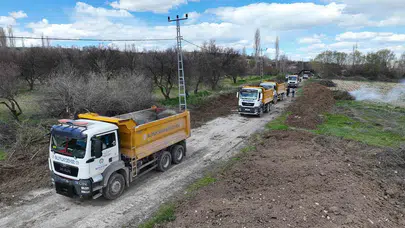 Akçadağ’da çileli yollar tarih oluyor: Vatandaşın yüzü Büyükşehir ile güldü