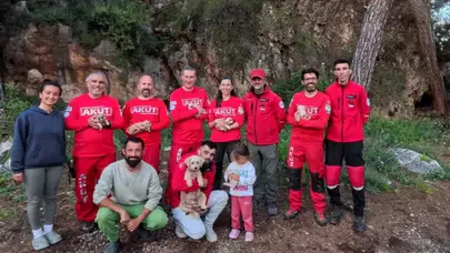 Kaya yarıklarında ölüm kalım savaşı: 6 yavru köpek için seferberlik ilan edildi