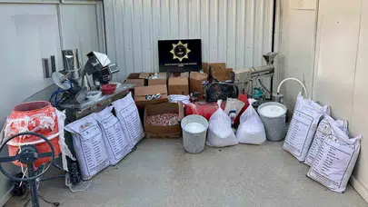 Aydın'da zehir tacirlerine büyük darbe: Milyonluk üretim hattı çökertildi