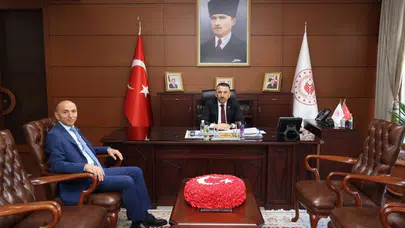 Zonguldak'ta veda vakti: Orman Bölge Müdürü Keskin'den Vali Hacıbektaşoğlu'na nezaket ziyareti
