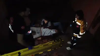 Adıyaman’da inşaat kazası: Merdivenlerden düşen işçi hastanelik oldu