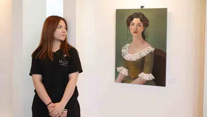 Genç yeteneklerin fırçasından tarih kokan mekan: Liseliler hünerlerini sergiledi