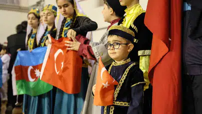 İki devlet tek millet ruhu Çameli’de buluştu: 23 Nisan coşkusu sınırları aştı