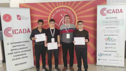 Meslek lisesinden dünyaya meydan okudular: Yapay zeka kongresinde tek lise takımı onlar oldu
