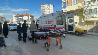 Karaman'da korkutan kaza: Kontrolden çıkan motosiklet metrelerce sürüklendi