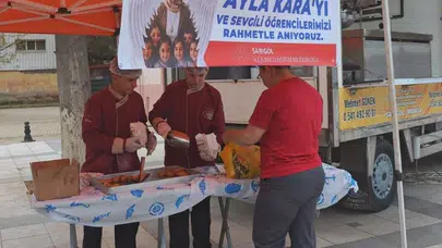 Acı kayıplar Sarıgöl’ü birleştirdi: Şehit öğretmen ve öğrenciler için vefa lokması