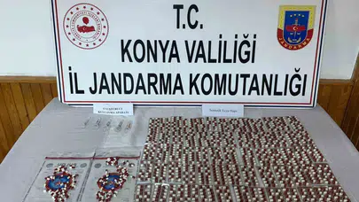 Ereğli'de zehir tacirlerine jandarma darbesi: Bin 14 adet sentetik ecza ele geçirildi