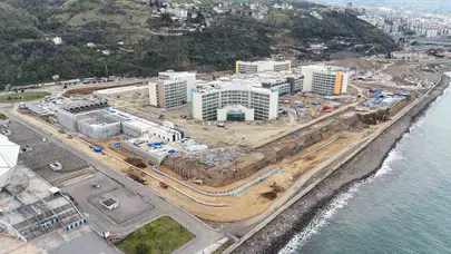 Trabzon'un sağlık üssünde geri sayım: Dev hastanenin altyapısı ilmek ilmek örülüyor