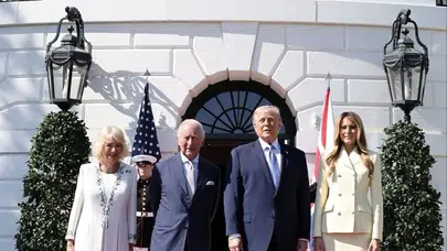 Beyaz Saray'da tarihi buluşma: Kral Charles ve Kraliçe Camilla ABD'de