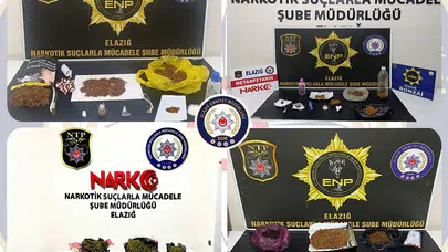 Elazığ’da zehir tacirlerine ağır darbe: Bir ayda 30 tutuklama
