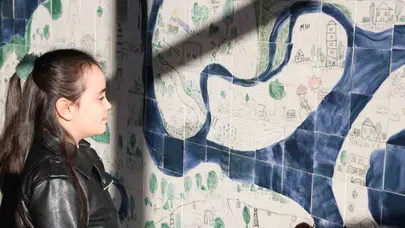 Nilüfer’in minik mimarları: Şehri seramik panoda yeniden inşa ettiler